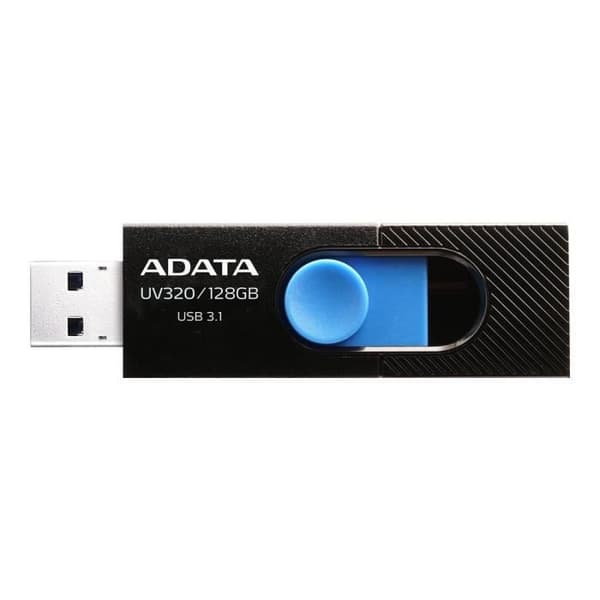 ADATA UV320 USB-minne 64 GB USB 3.1 Svart-blå Svart, Blå