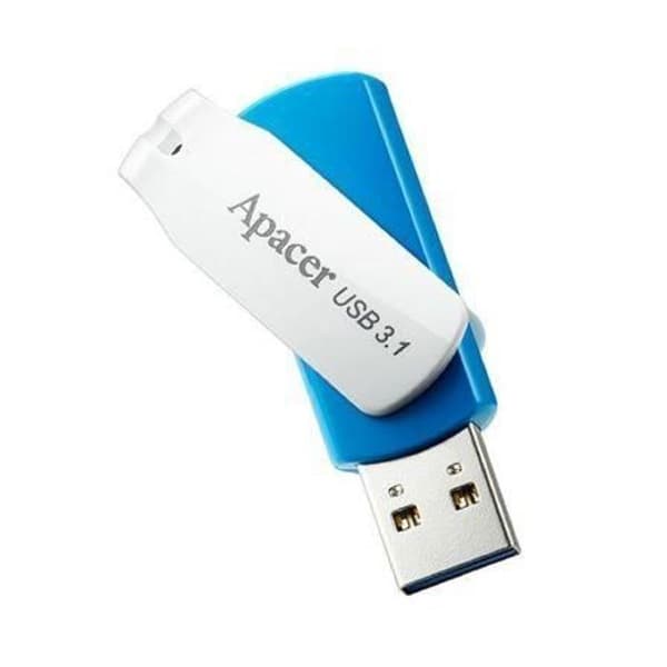 USB-nyckel - APACER - AH357 - 64 GB - USB 3.1 Gen 1 - Blå Blå, Vit