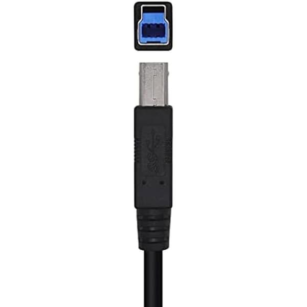 AISENS A105-0444 USB 3.0 skrivarkabel typ A/M-B/M, svart, 2,0 m