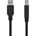 Miniatyrbild 1 av 2: AISENS A105-0444 USB 3.0 skrivarkabel typ A/M-B/M, svart, 2,0 m