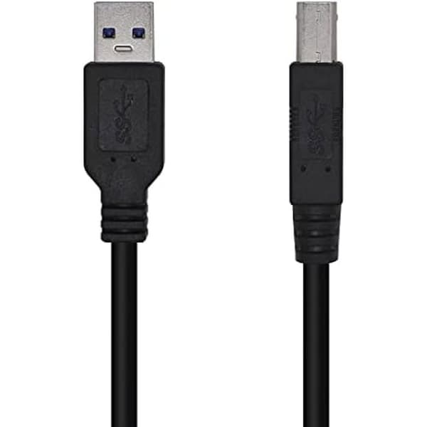 AISENS A105-0444 USB 3.0 skrivarkabel typ A/M-B/M, svart, 2,0 m