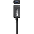 Miniatyrbild 2 av 2: AISENS A105-0525 USB 3.0 förlängningskabel med förstärkare, typ A/M-A/H, svart 5,0 m