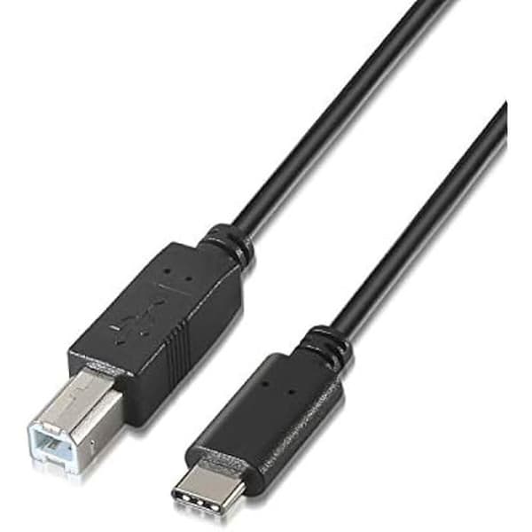 AISENS A107 – 0053 – USB 2.0 skrivarkabel 3 A 1 m, färg svart