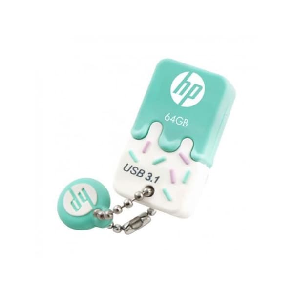 HP 64GB X778W VERDE USB 3.0-nyckel - 64 GB lagringskapacitet - USB 3.0-gränssnitt Grön, Vit