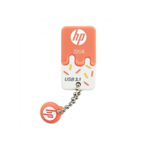 HP 32GB X778W NARANJA USB 3.0-nyckel - 32 GB lagringskapacitet - USB 3.0-gränssnitt - HP-märke Orange, Vit