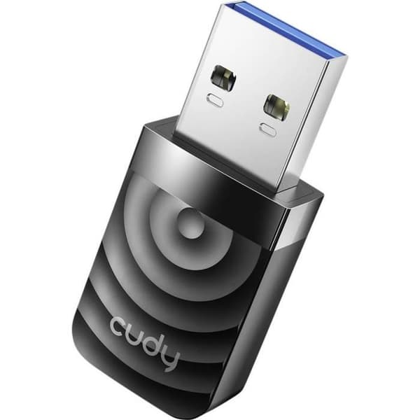 USB Wi-Fi-adapter - cudy - WU1300S - 1300 MBit/s - valbar dubbelband - USB 3.0-anslutning Svart