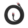 Miniatyrbild 3 av 3: Baseus-kabel CAFULE PD2.0 60 W Typ-C/C (20 V 3 A) 1 m Röd/Svart