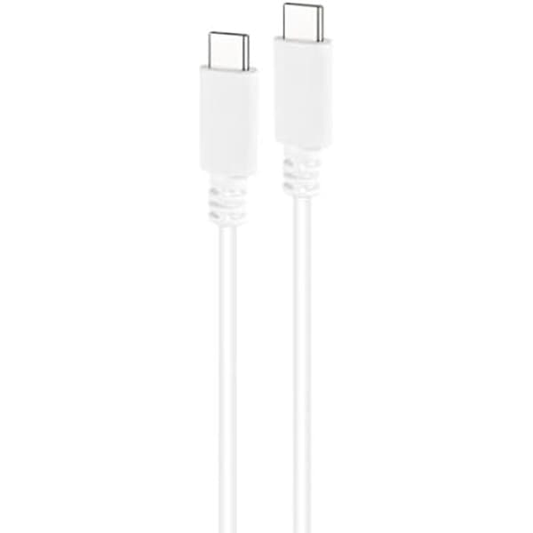 NANOCABLE 10.01.2301-L150-W - USB-C till USB-C 3A-kabel, för mobiltelefoner, surfplattor, bärbara datorer, etc. USB2.0,