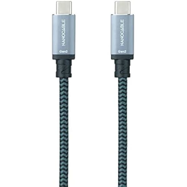 NANOCABLE 10.01.4103-COMB - USB 3.2 Gen2x2 20Gbps 5A/100W, 4K/60Hz, USB-C hane till USB-C hankabel, svart, 3 m