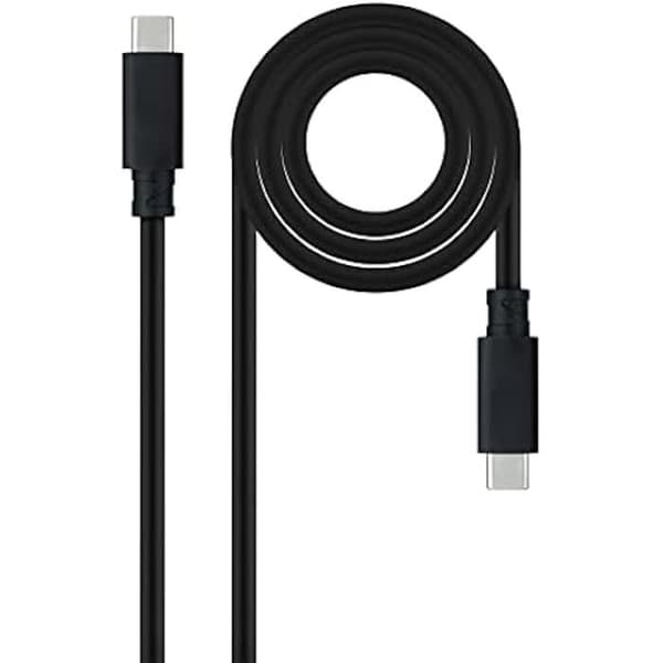 NANOCABLE 10.01.4103 - USB 3.2 Gen2x2 20Gbps 5A/100W, 4K/60Hz, USB-C hane till USB-C hankabel, svart färg, 3 m