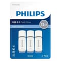 Miniatyrbild 3 av 4: Philips USB 2.0-minnen Snow 32 GB 3 st Vit och grå