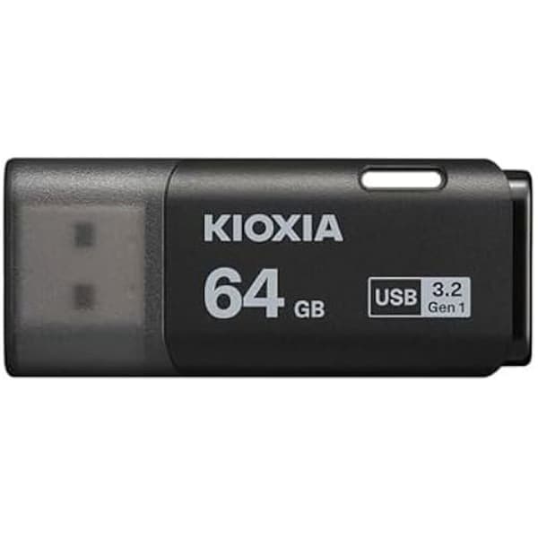 KIOXIA TransMemory U301 64 GB USB-minne Svart