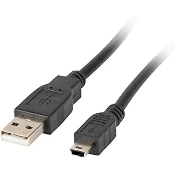 USB 2.0 A hane till USB Mini B hane kabel Svart 1,8 m - LANBERG - CA-USBK-10CC-0018-BK