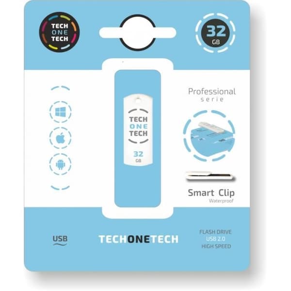 TechOneTech Pro Smart Clip USB 2.0 32GB USB-minne
