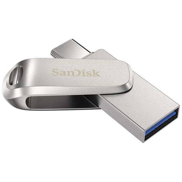 Sandisk ultra dual drive luxe - usb c 32gb 150mb/s - 3.1 gen 1 - Silver Rostfritt stål