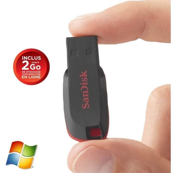 USB-nyckel - SANDISK - Cruzer Blade - 16 GB - USB 2.0