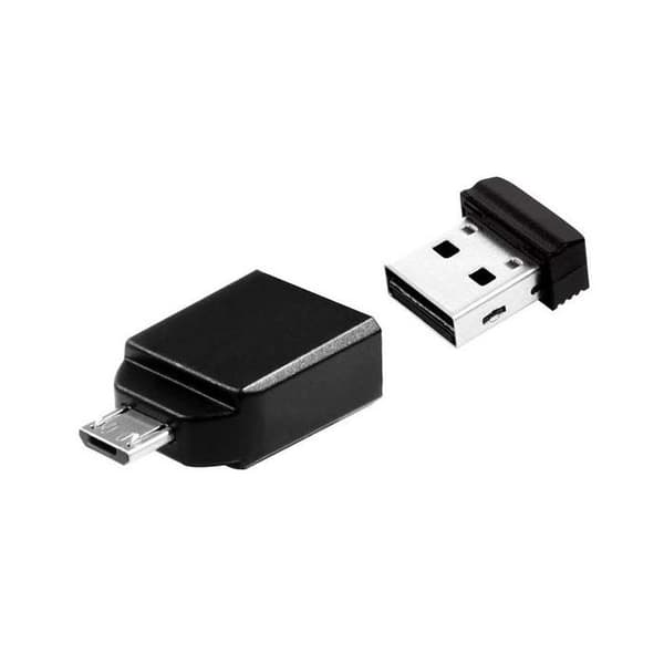 VERBATIM Store 'n' Go Nano USB-minne - 16 GB - USB 2.0 - med mikro-USB-adapter