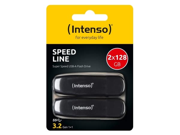 Intenso 3533495, 128 GB, USB Type-A, 3.2 Gen 1 (3.1 Gen 1), 70 MB/s, Keps, Svart