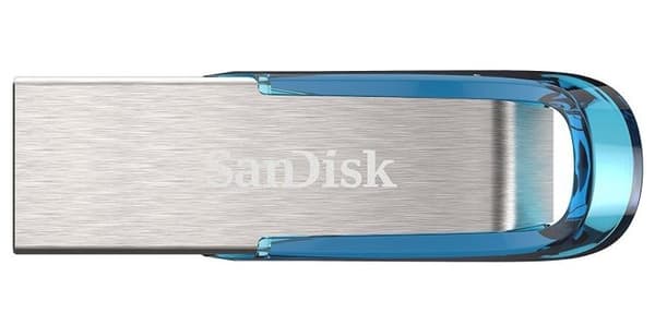 SanDisk Ultra Flair USB-minne 64 GB USB Typ-A 3.2 Gen 1 (3.1 Gen 1) Blå. Silver