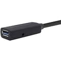 Miniatyrbild 2 av 2: Aisens A105-0409 USB 3.0-förlängningskabel med förstärkare och strömförsörjning, typ A/M-A/H, svart, 15 m
