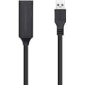 Miniatyrbild 1 av 2: Aisens A105-0409 USB 3.0-förlängningskabel med förstärkare och strömförsörjning, typ A/M-A/H, svart, 15 m