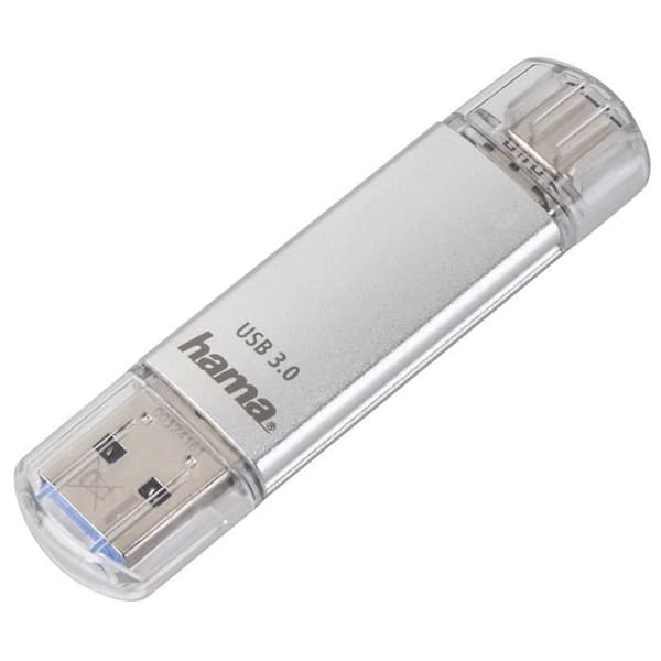 "C-Laeta" USB-minne, USB-C USB 3.1/USB 3.0, 128 GB, 40 MB/s Flerfärgad Silver