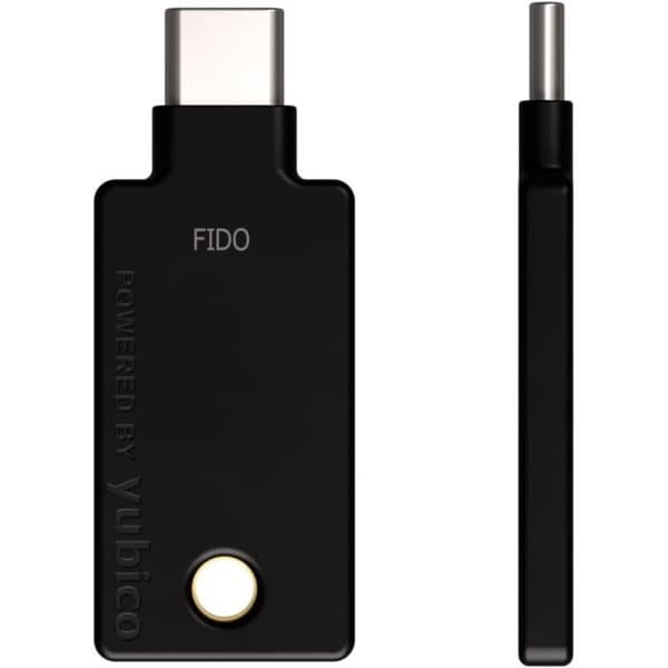 Säkerhetsnyckel - Yubico - Säkerhetsnyckel C NFC - U2F - FIDO2 - Färg Svart - USB