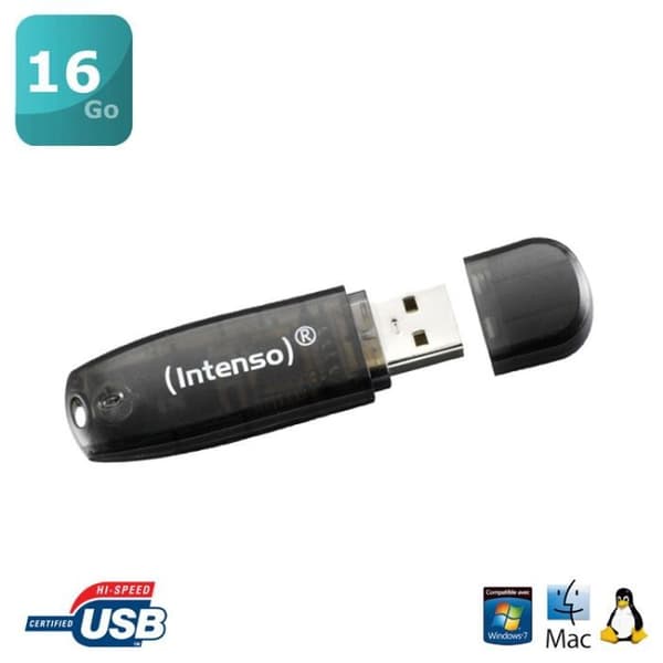 Intenso Rainbow Line 16GB Svart