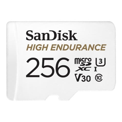 SanDisk High Endurance - flash-minneskort - 256 GB - mikroSDXC UHS-I