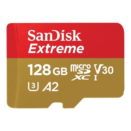 SanDisk Extreme - flash-minneskort - 128 GB - mikroSDXC UHS-I