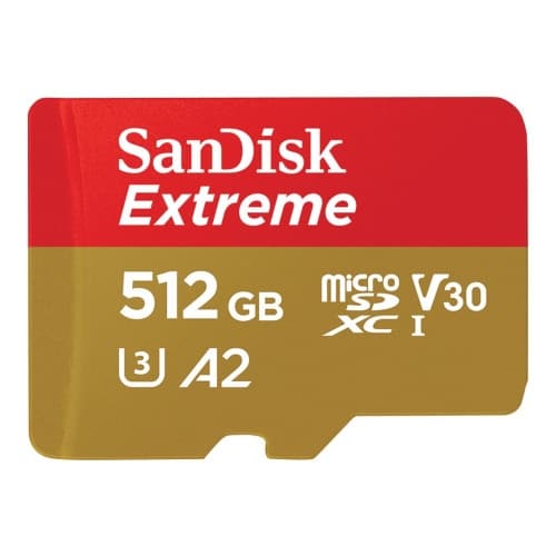 SanDisk Extreme - flash-minneskort - 512 GB - mikroSDXC UHS-I