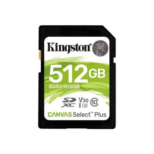 Kingston Canvas Select Plus - flash-minneskort - 512 GB - SDXC UHS-I