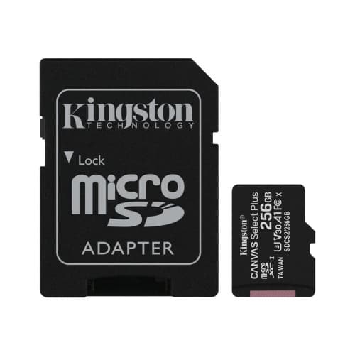 Kingston Canvas Select Plus - flash-minneskort - 256 GB - mikroSDXC UHS-I