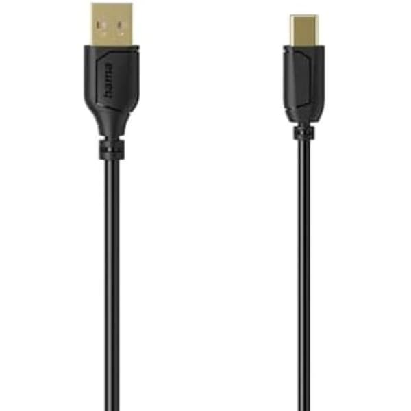USB-kabel - HAMA - Flexi-Slim - USB 2.0 - 480 Mbit/s - 0,75 m
