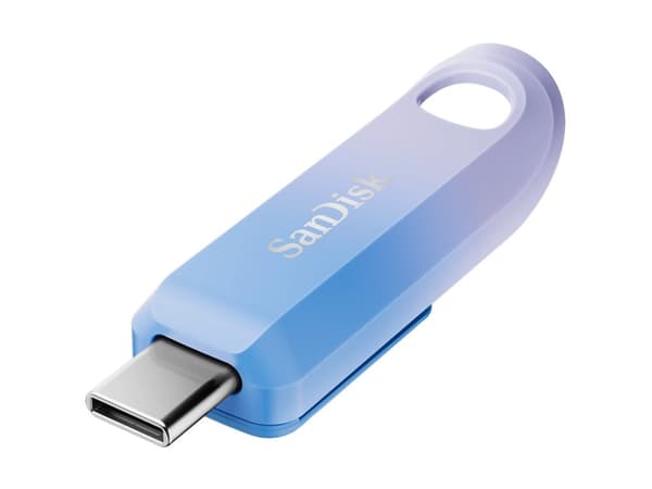 SanDisk Creator - USB-flashstasjon - 256 GB - USB-C 3.2 Gen 1 Blå, Lilac