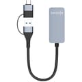 Miniatyrbild 2 av 2: AISENS - A109-0710 - USB3.2 Gen1 USB-A+USB-C till 2,5G Ethernet-omvandlare 10/100/1000/2500 Mbps, Grå, 15 cm