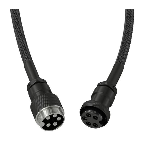 Glorious Gaming Spiral Premium Tangentbordskabel - Guldpläterad USB-A (PC) till USB-C (tangentbord), trasselskydd, dubbelskinn