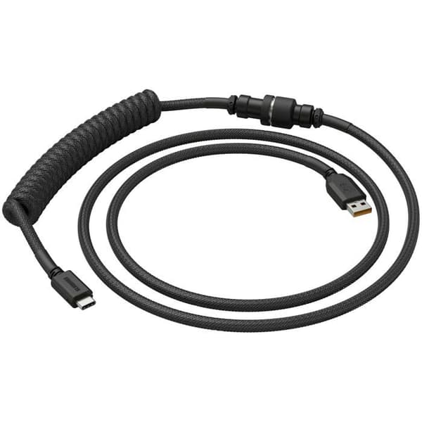 Glorious Gaming Spiral Premium Tangentbordskabel - Guldpläterad USB-A (PC) till USB-C (tangentbord), trasselskydd, dubbelskinn