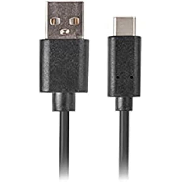 USB-kabel - LANBERG - CA-USBO-20CU-0005-BK - 0,5 m - USB 2.0 - USB A och C - Svart