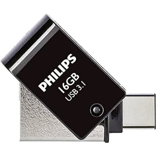 2-i-1 USB-nyckel - PHILIPS - OTG Ultra Speed Edition - 16 GB - USB-C/USB 3.1 - 180 MB/s