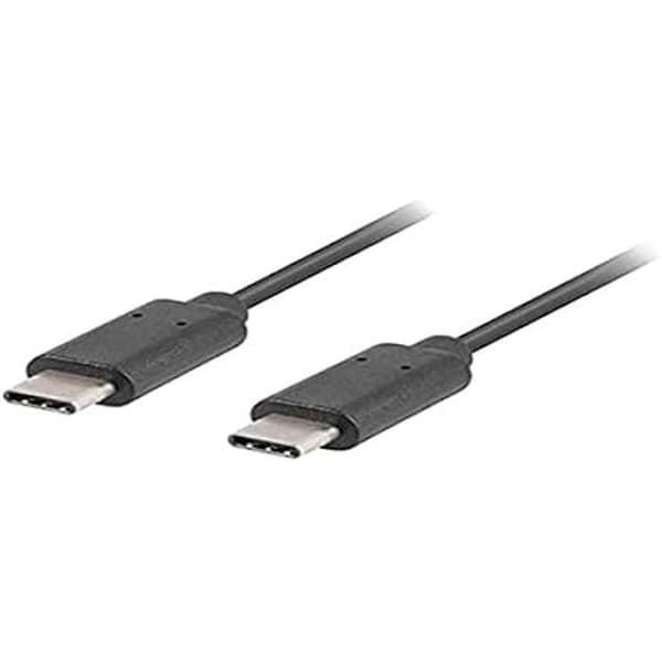 USB-kabel - LANBERG - USB C MALE 2.0 - 1M - Svart - USB-C kompatibel
