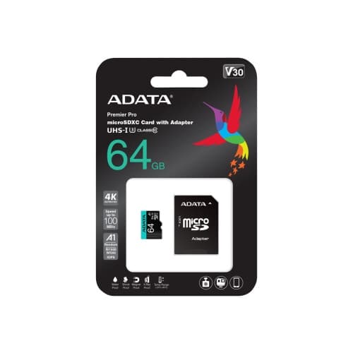 ADATA Premier Pro V30S - flash-minneskort - 64 GB - mikroSDXC UHS-I
