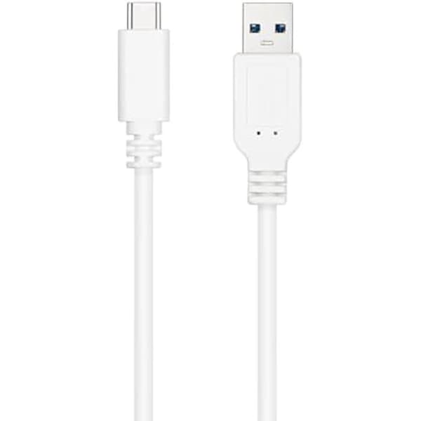 USB-kabel - NANO KABEL - 10.01.4002-W - USB 3.1 Gen2 10 Gbps - USB-C hane till USB-A hane - 2 m