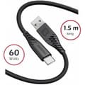 Miniatyrbild 2 av 2: USB/USB-C-kabel - SWISSTEN - Modell i mjukt silikon - 1,5 m - Snabbladdning 60 W - 3 A