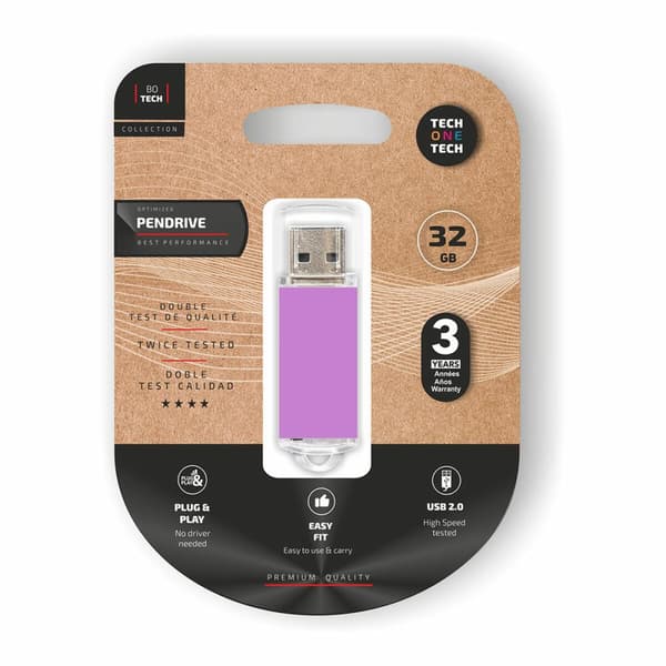 USB-tikku Tech One Tech Purppura 32 GB