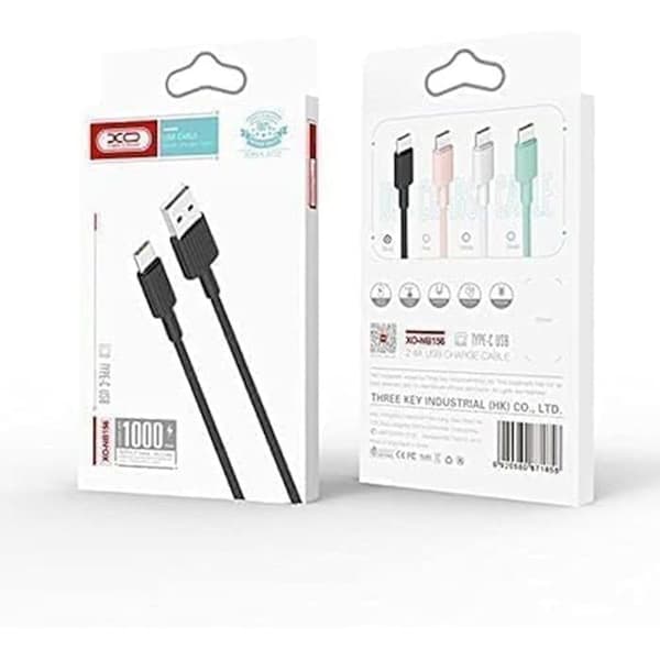 Kabel - XO - NB156 - USB till Lightning - 2,4 A - 1 m - Svart