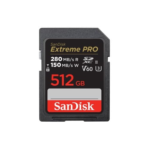 SanDisk Extreme Pro - flash-minneskort - 512 GB - SDXC UHS-II