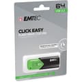 Miniatyrbild 3 av 4: USB-nyckel - EMTEC - B110 - 64GB - USB 3.0 - Läshastighet 20MB/s - Grön färg