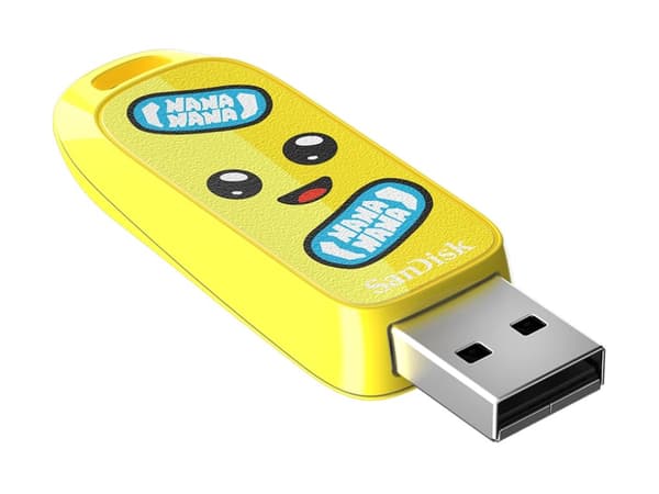 SanDisk Fortnite - Peely Edition USB-flashstasjon - 256 GB - USB 3.2 Gen 1 Gult