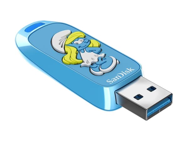 SanDisk Smurffit - Smurfette Edition USB-muistitikku - 256 GB - USB 3.2 Gen 1 Sininen